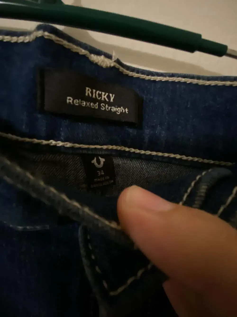 True Religion Men's Ricky SN Flap Relaxed Straight Jeans